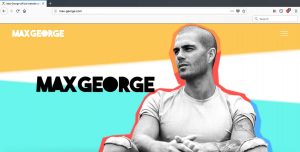 Max George website design and production